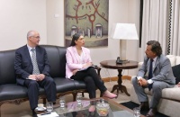 El gobernador Sáenz recibe a la embajadora de Chile en la Argentina