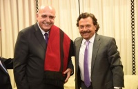 Sáenz recibe el saludo protocolar del Embajador de la República Árabe Siria