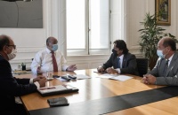 El gobernador Sáenz despacha con el Jefe de Gabinete del gobierno nacional