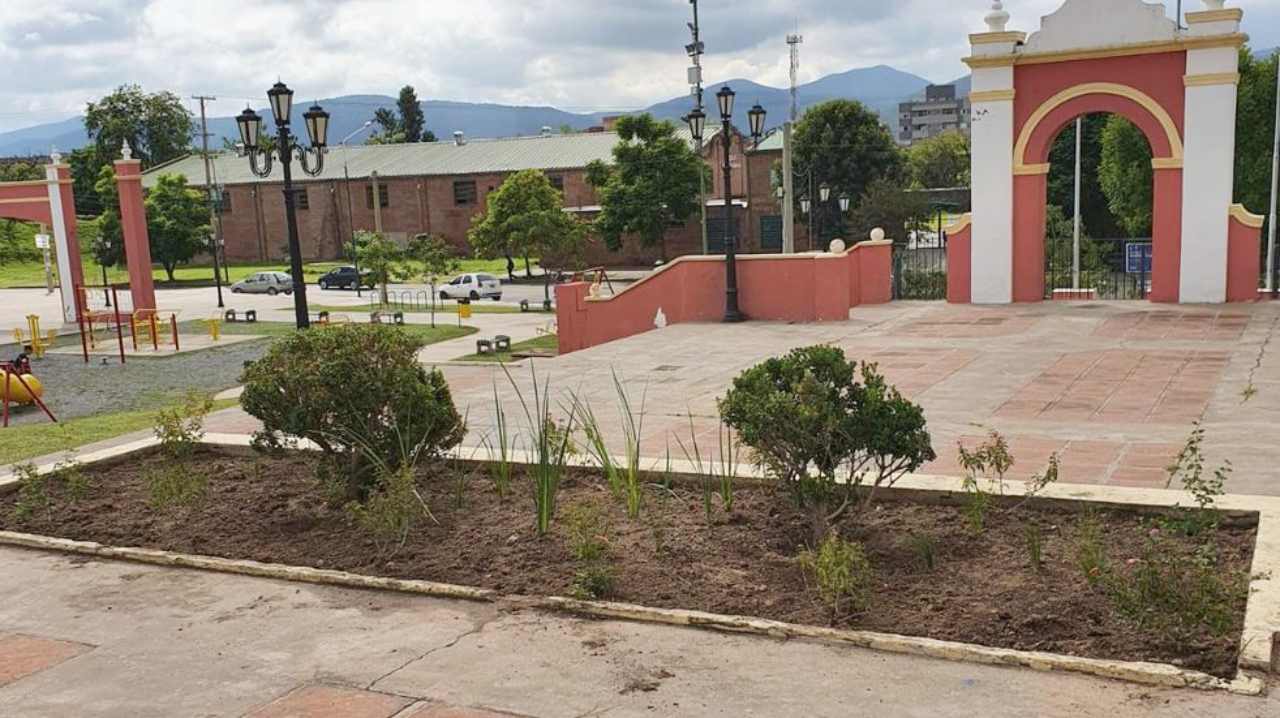 Plaza España, en Salta