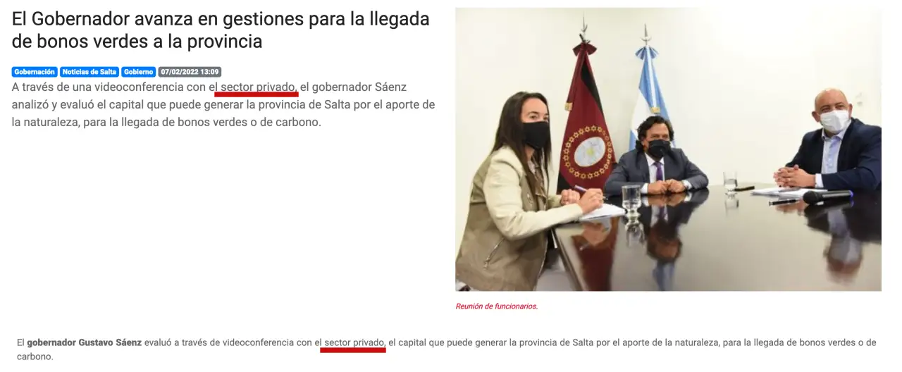 Publicación del gobierno