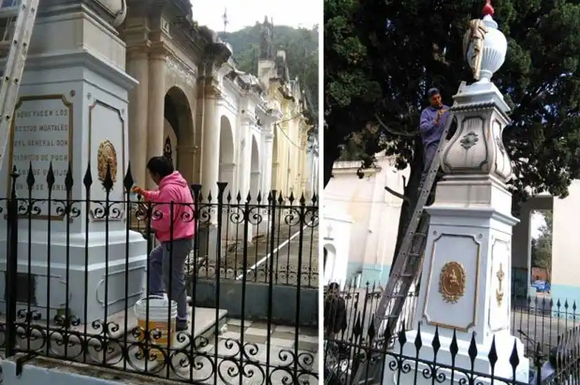 Obras en el cementerio de Santa Cruz, de Salta