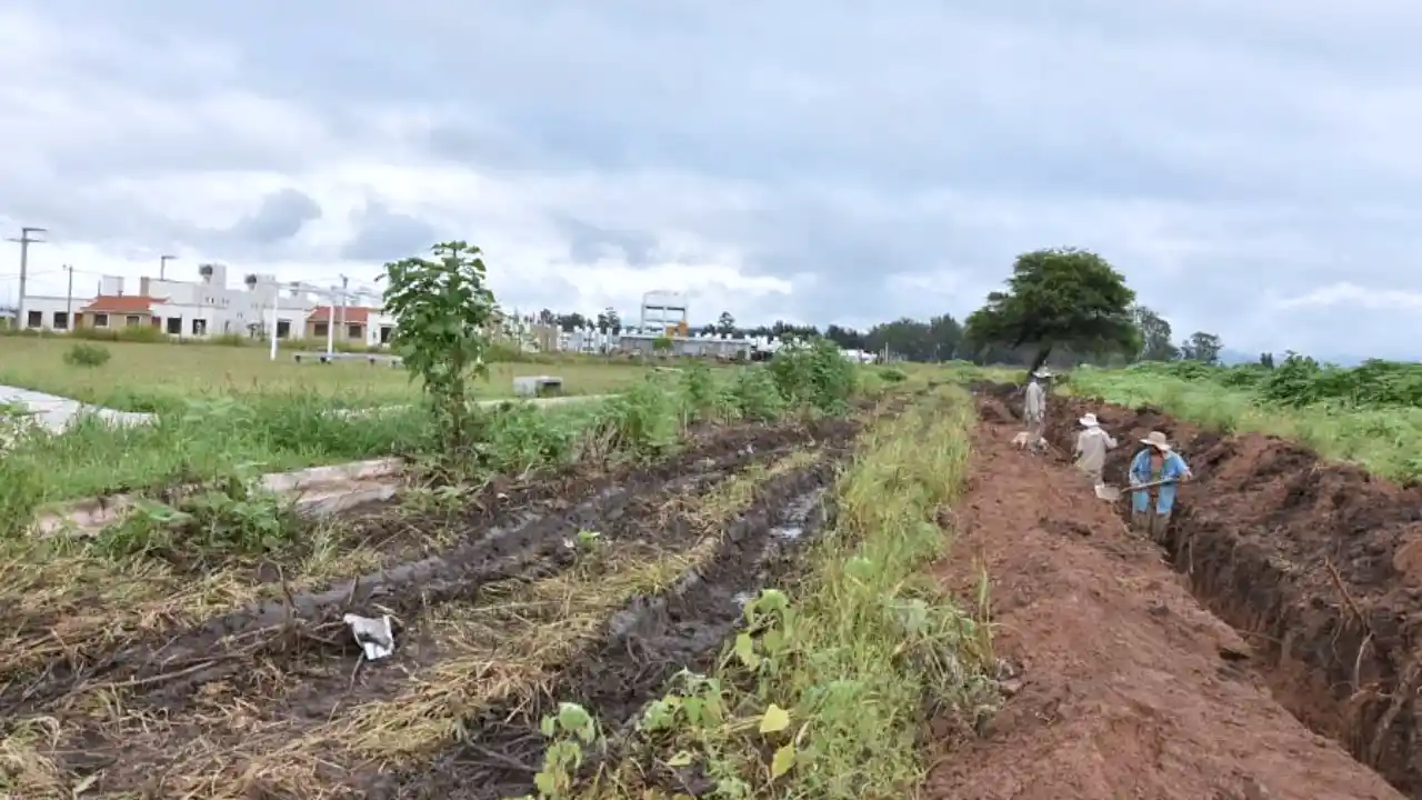 Trabajos de interconexión entre dos pozos de agua