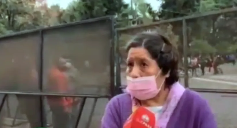 Entrevista frente a la Catedral de Salta