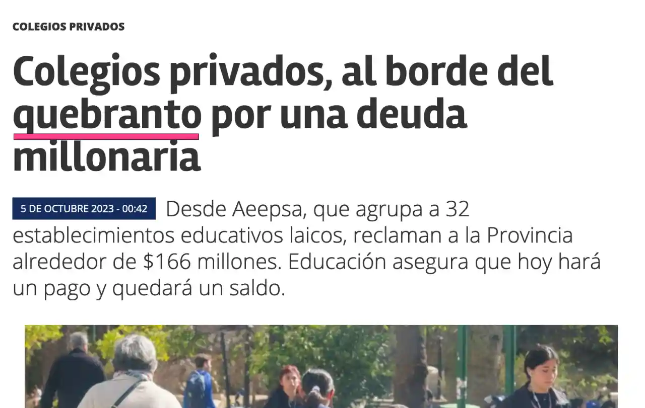 Titular de un diario de Salta