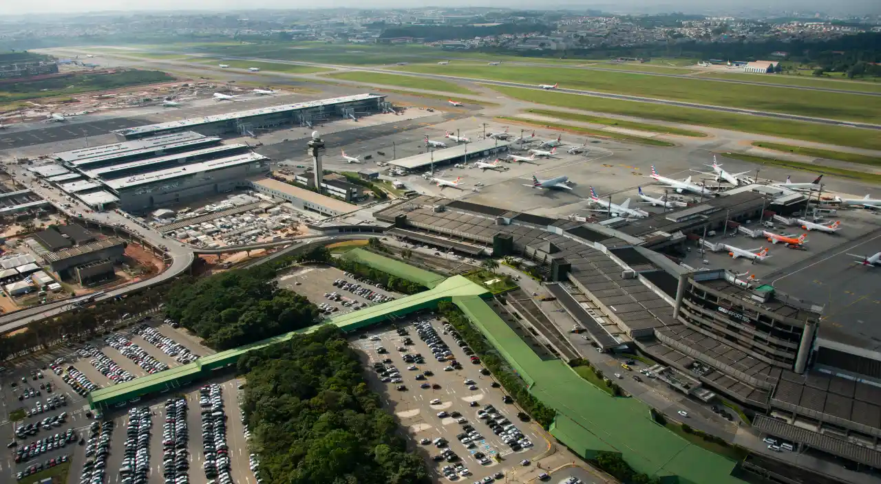 Vista del aeropuerto de São Paulo