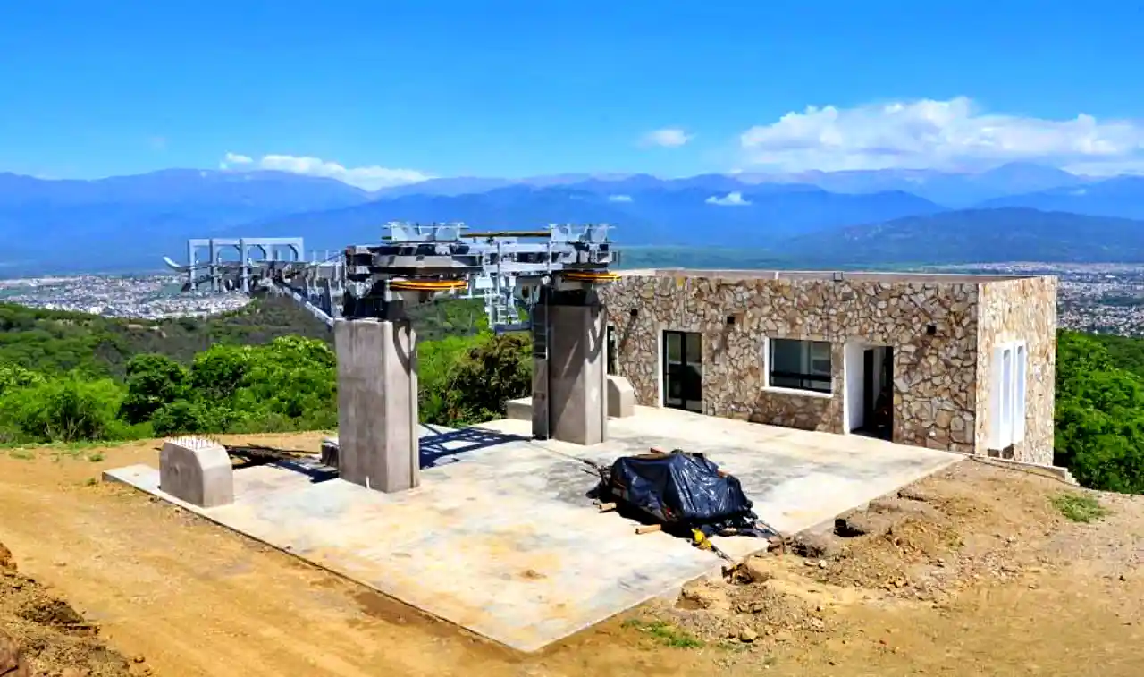 Obra de ampliación del teleférico en Salta