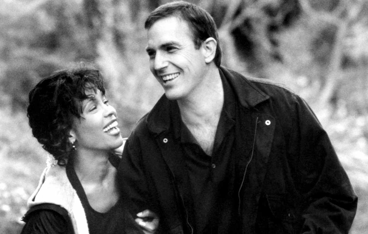 Whitney Houston y Kevin Costner