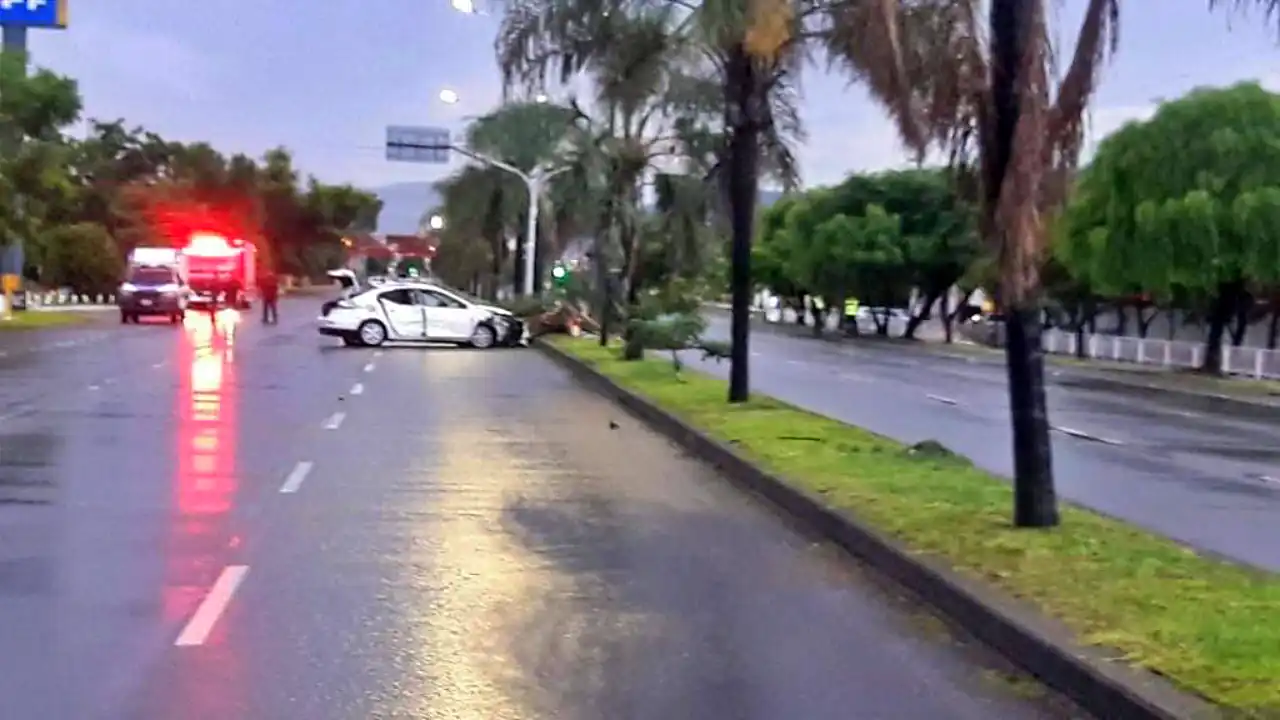 Vista del lugar del accidente