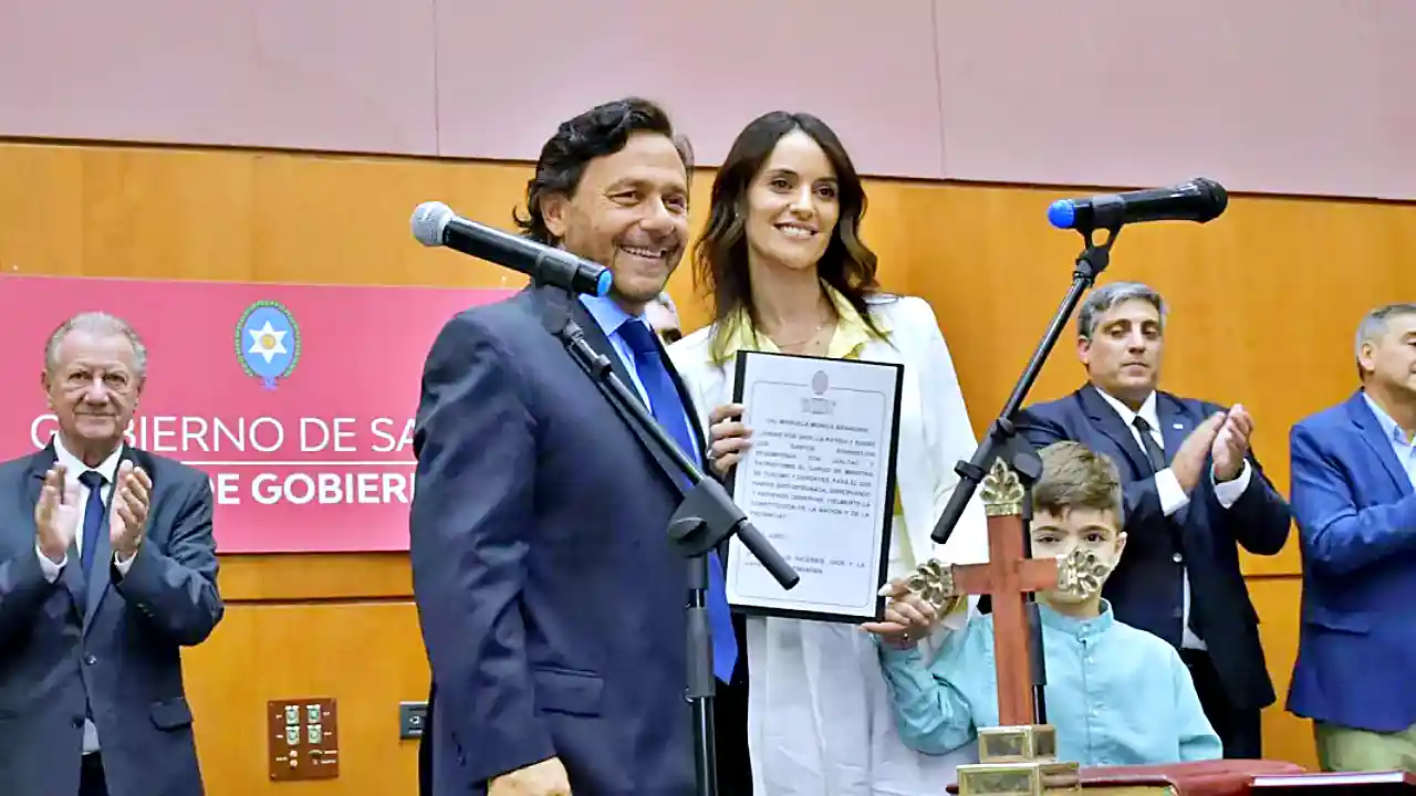Gustavo Sáenz y la nueva Ministra de Turismo