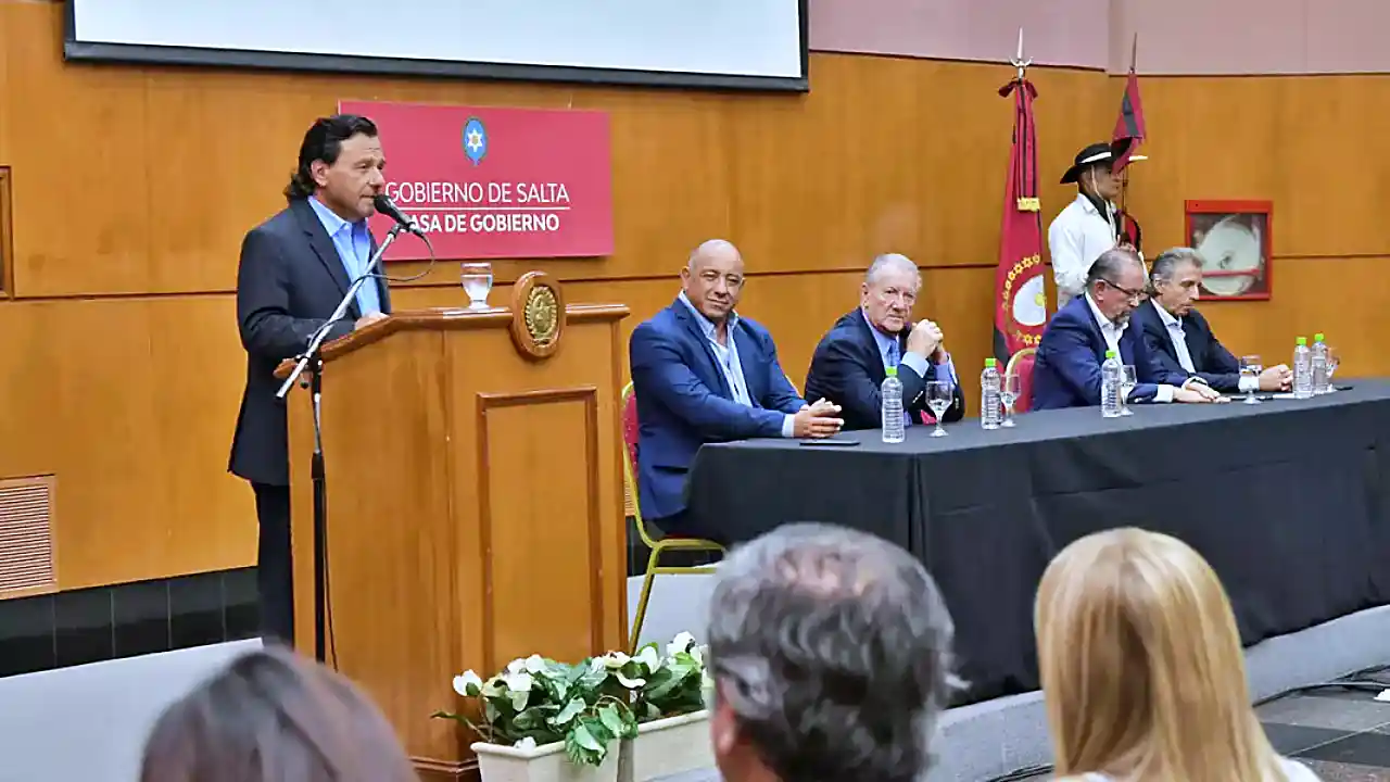 Anuncio del gobernador Sáenz