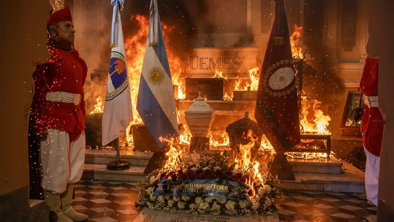 Un 'foco ígneo' para Güemes