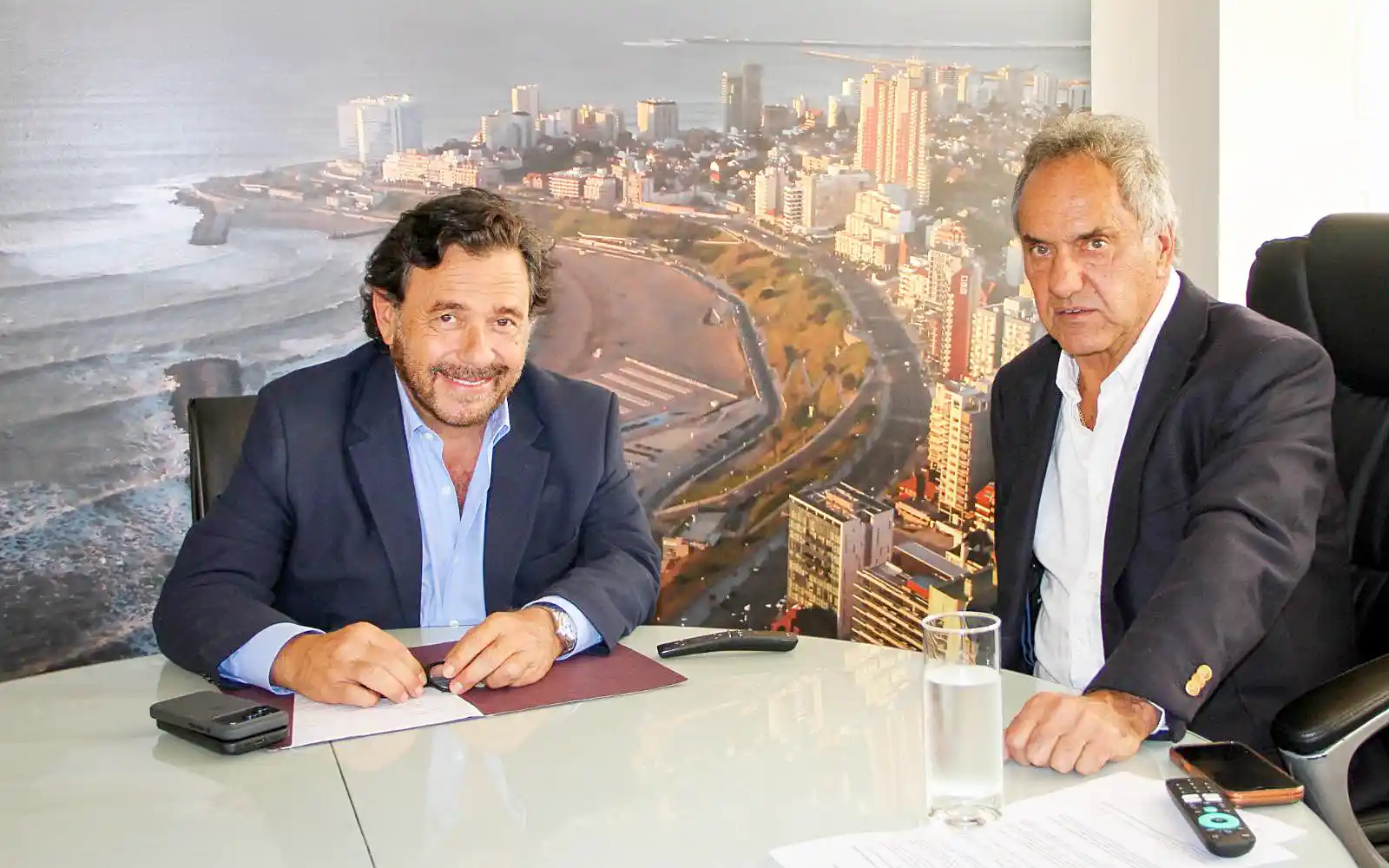 Gustavo Sáenz y Daniel Scioli