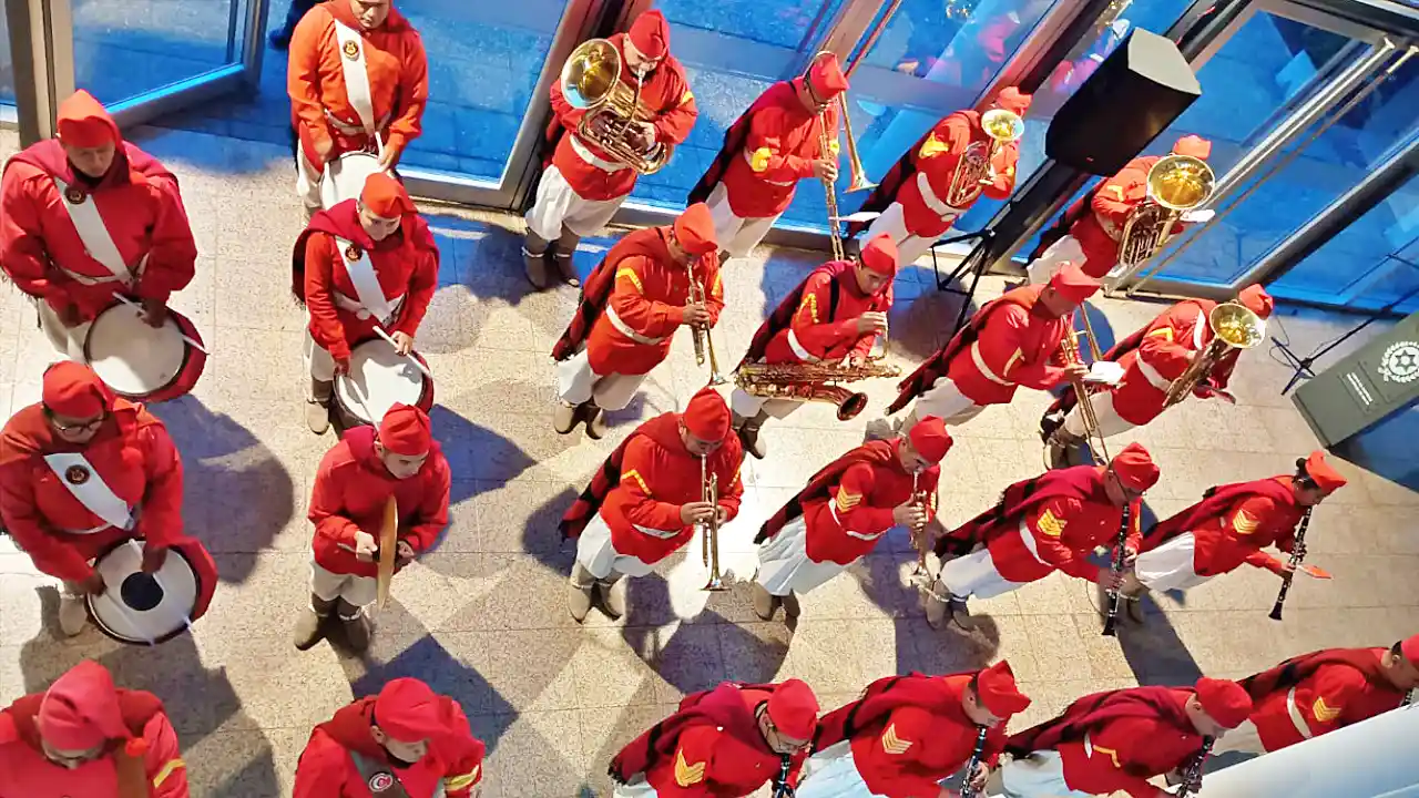 La banda de música Bonifacio Ruiz de los Llanos en la Ciudad Judicial de Salta