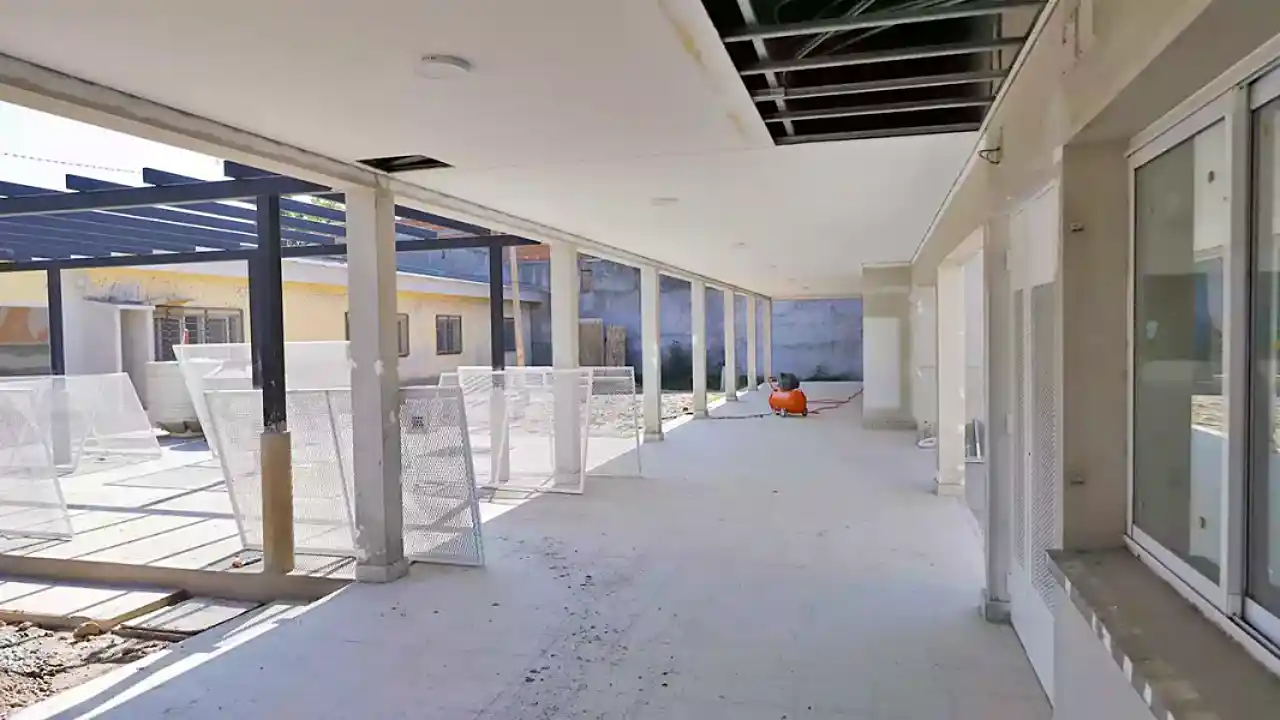 Vista de las obras