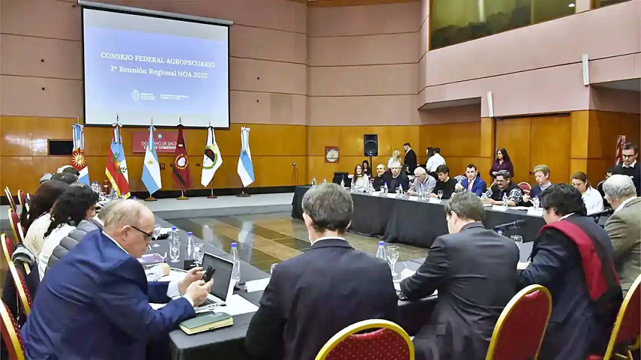 Sesión del Consejo Federal Agropecuario en la Casa de Gobierno de Salta