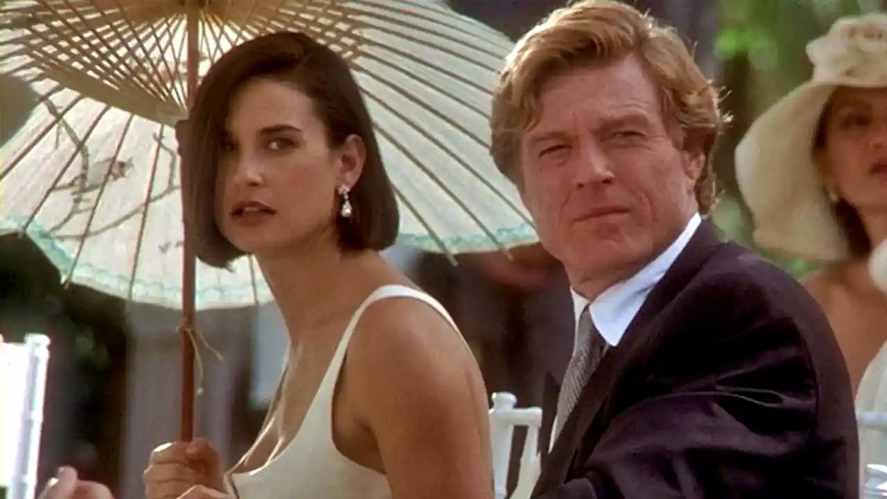 Demi Moore y Robert Redford en la película Proposición indecente
