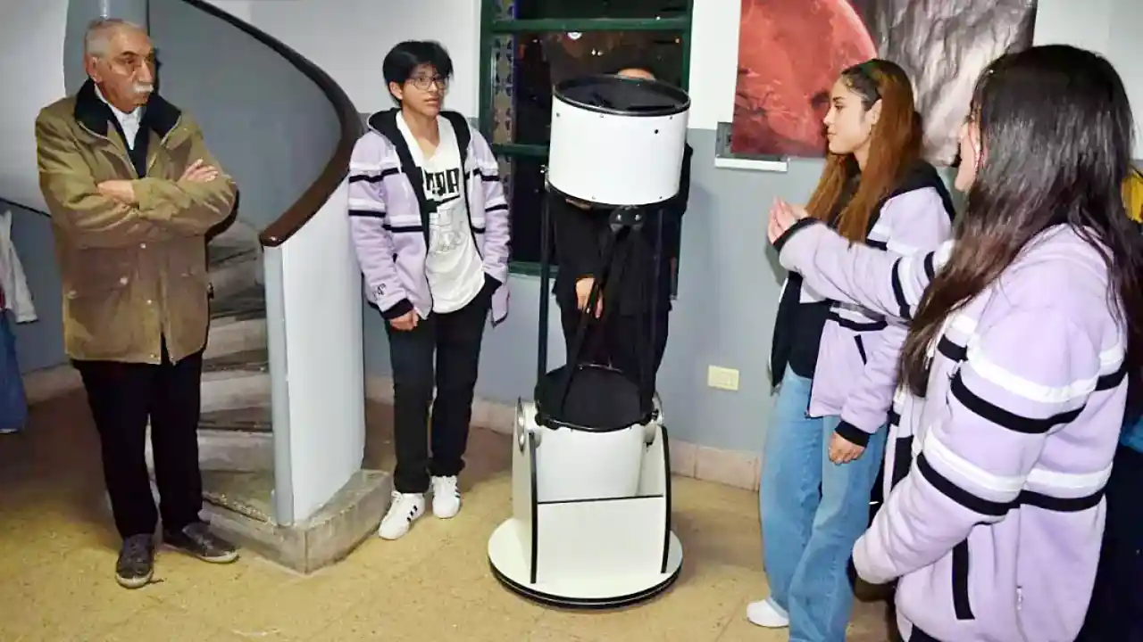 Reinauguración del observatorio del colegio
