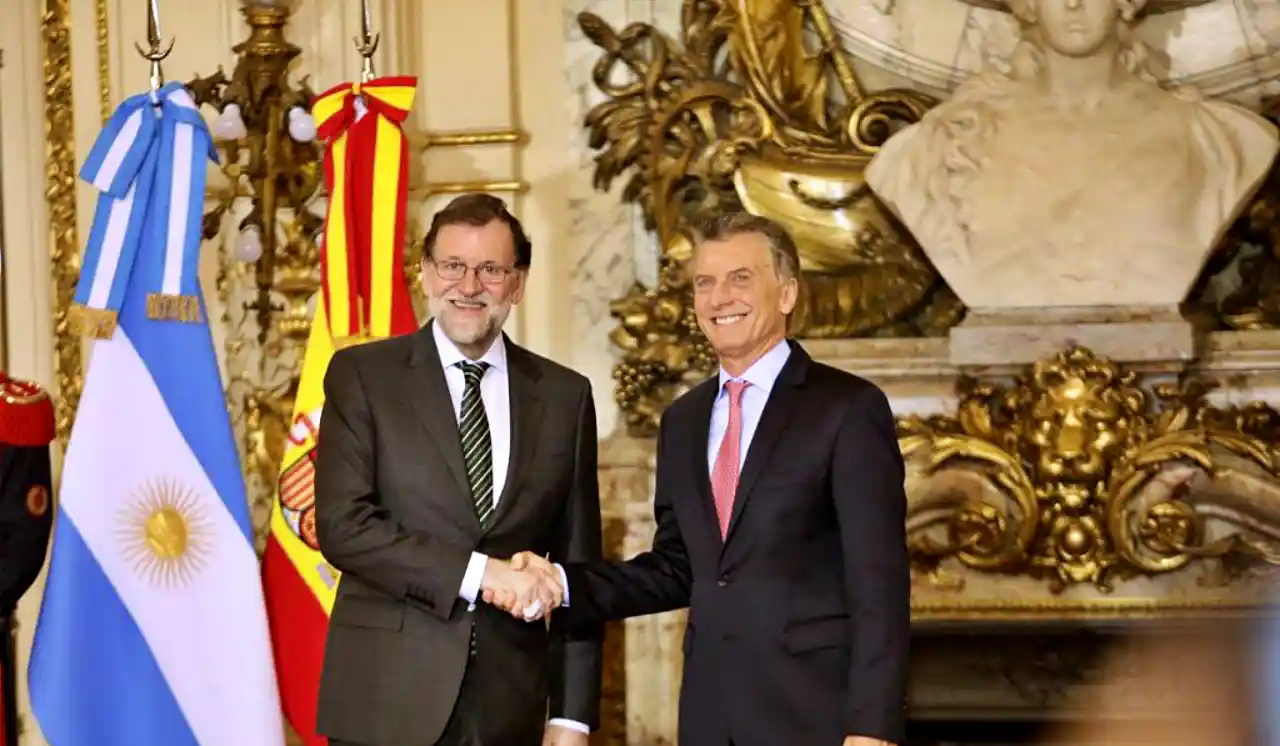 Mariano Rajoy y Mauricio Macri en Buenos Aires