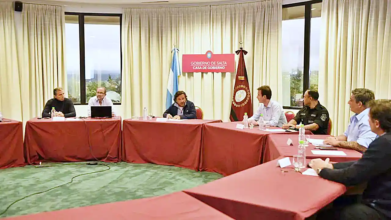 Reunión presidida por el gobernador Sáenz