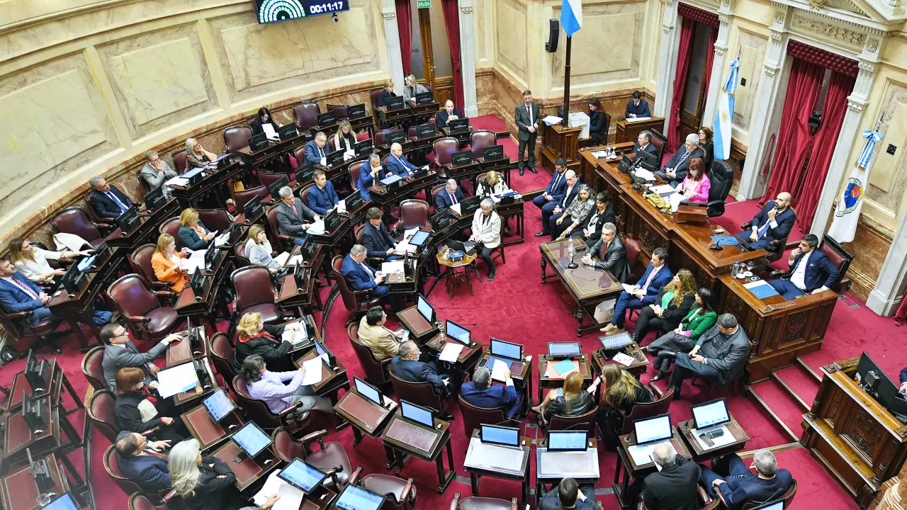 Recinto de la Cámara de Senadores de la Nación