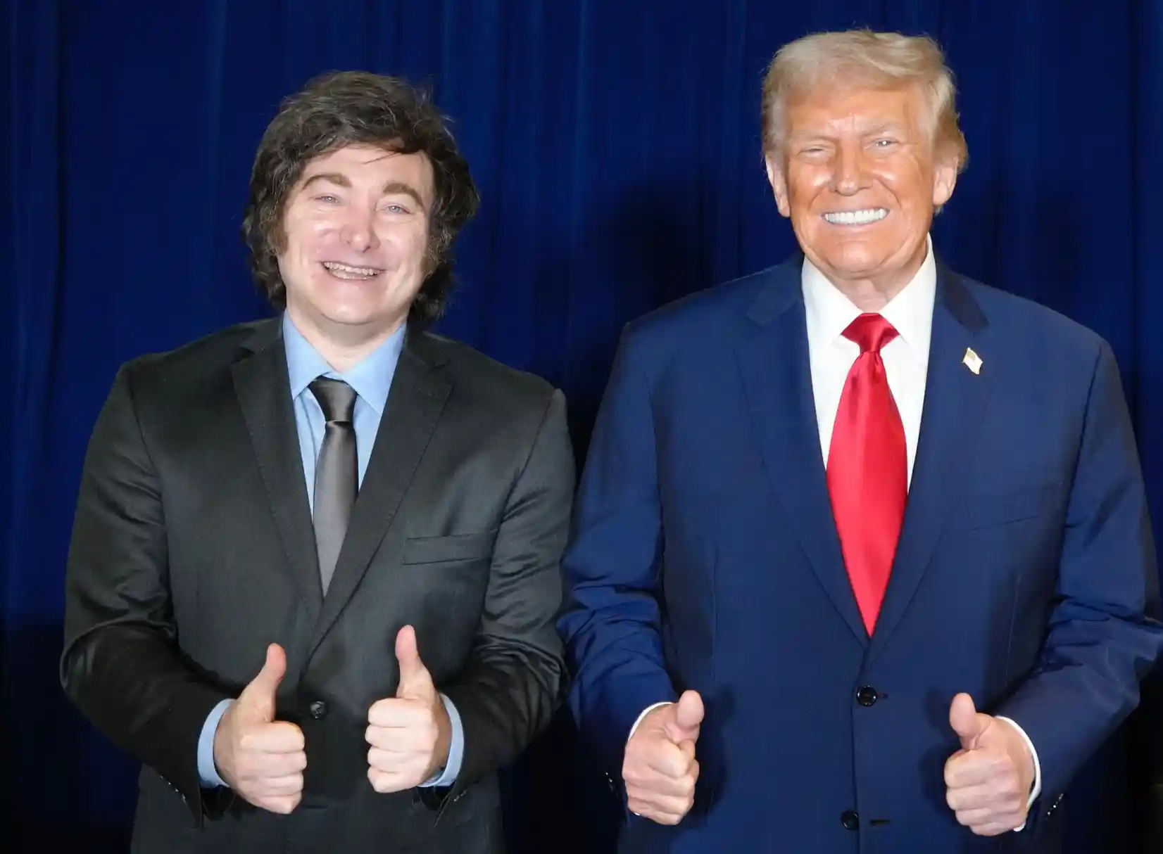 Javie Milei y Donald Trump