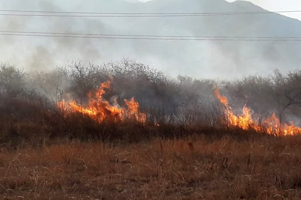 Dos focos activos de incendios en Salta