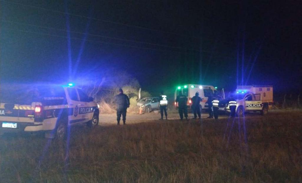 Despliegue policial en el lugar del hallazgo