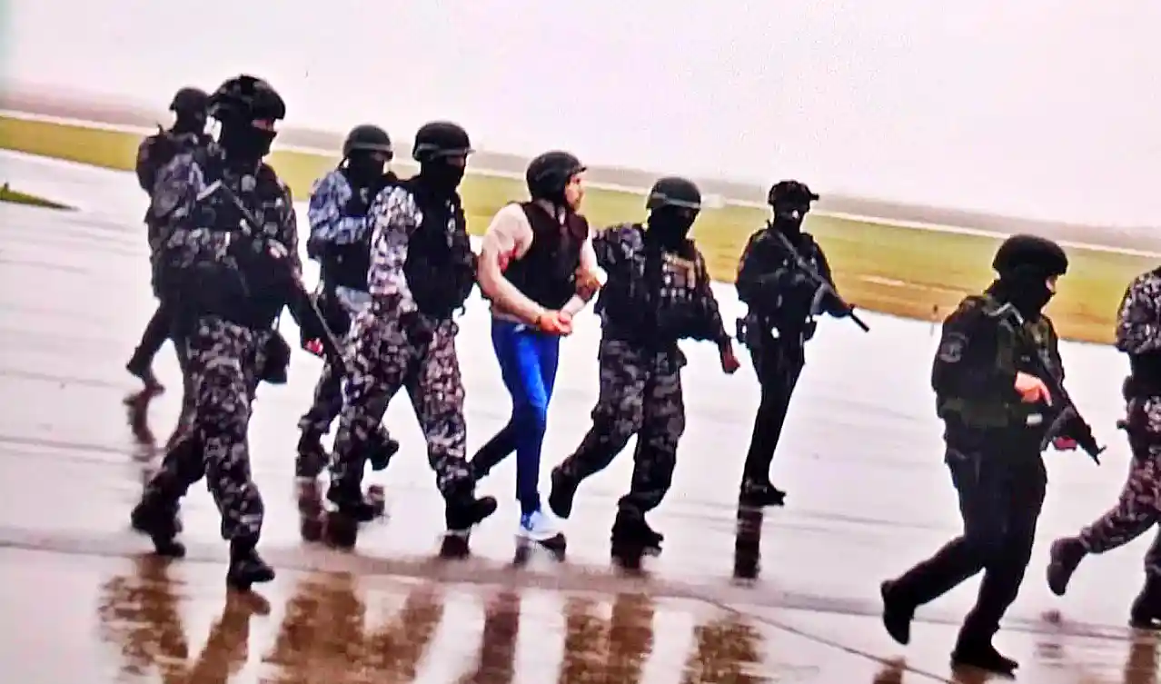 Llegada de Palavecino a Ezeiza