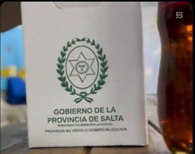 Caja de Navidad del Ministerio de Desarrollo Social de Salta