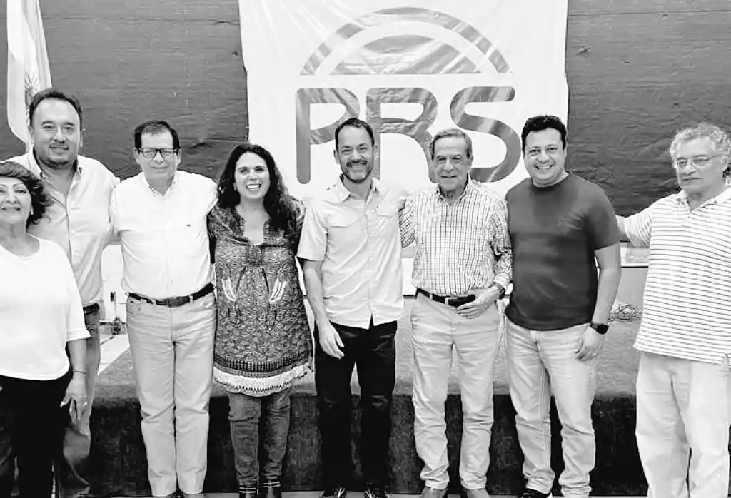 Emiliano Durand junto a la cúpula del PRS