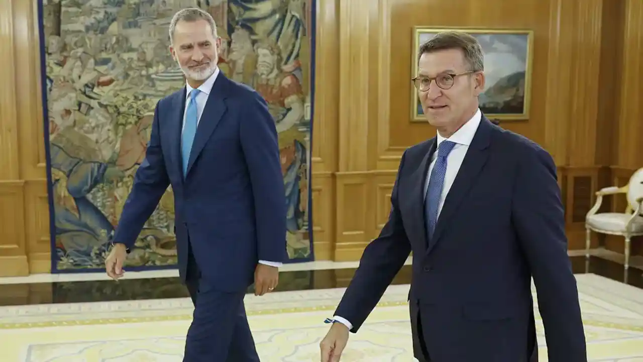 Felipe VI y Alberto Núñez Feijóo