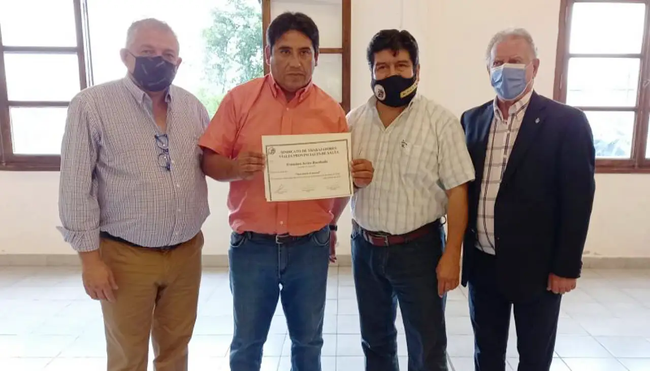 Rodas y Marocco con sindicalistas de Vialidad Provincial