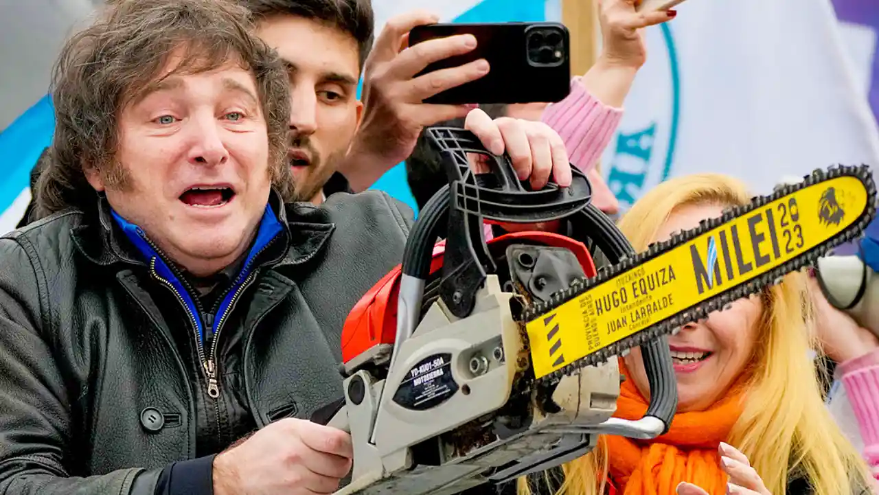 Javier Milei y la motosierra