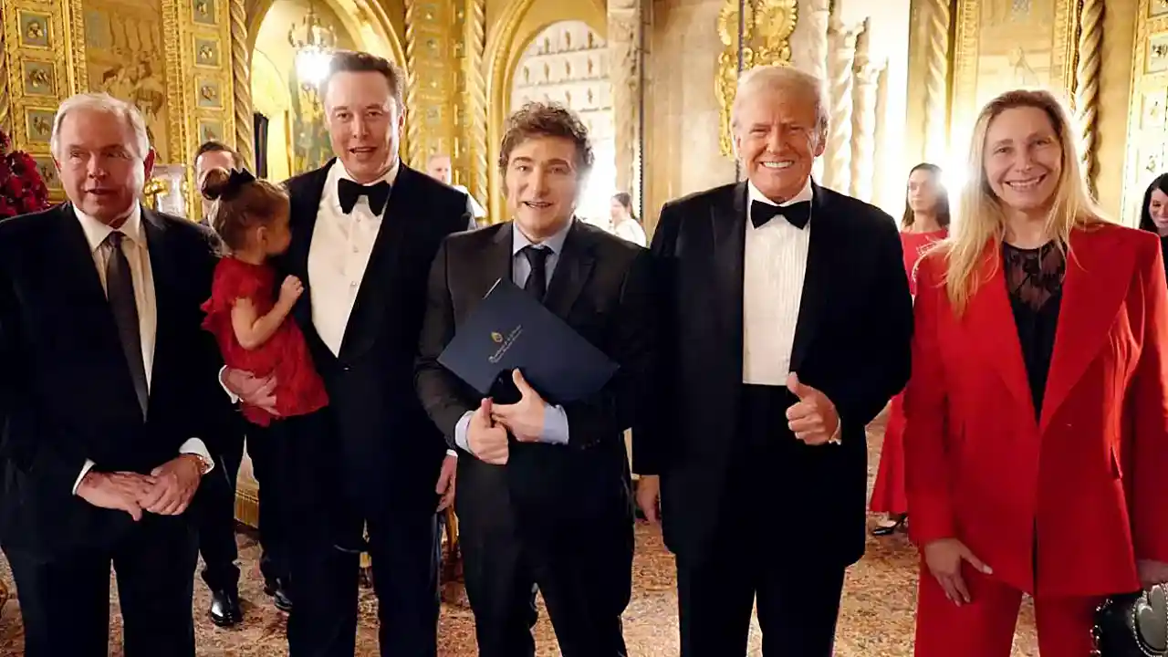 Werthein, Musk,  Milei, Trump y Milei