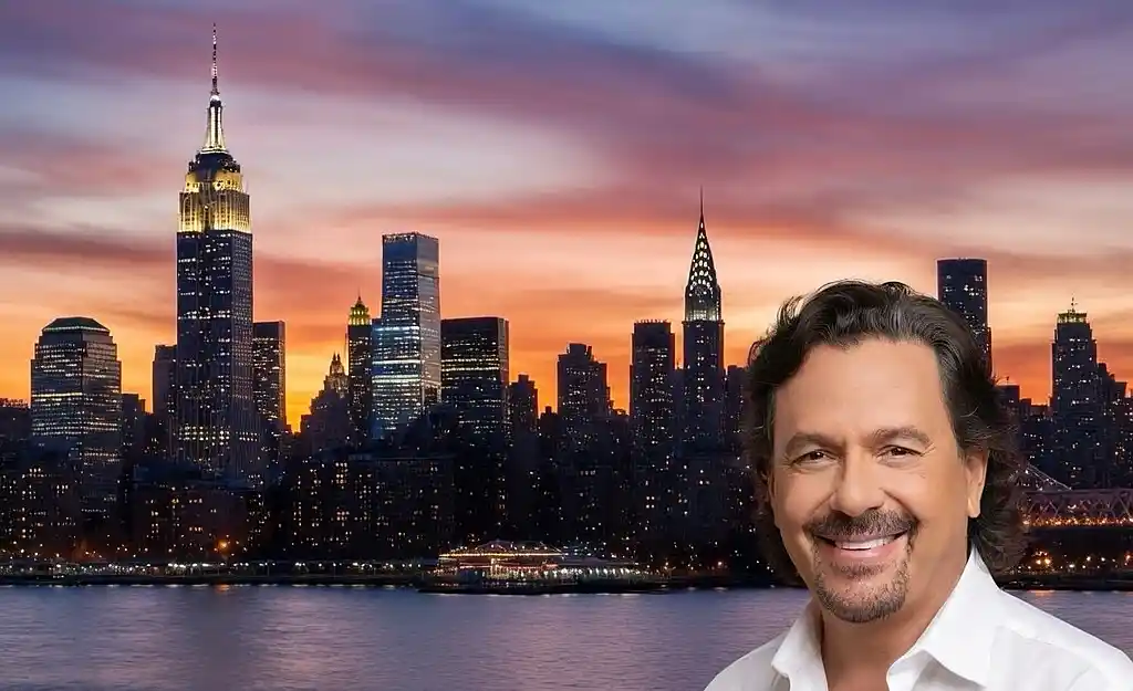 Gustavo Sáenz en Nueva York - Imagen generada por AI