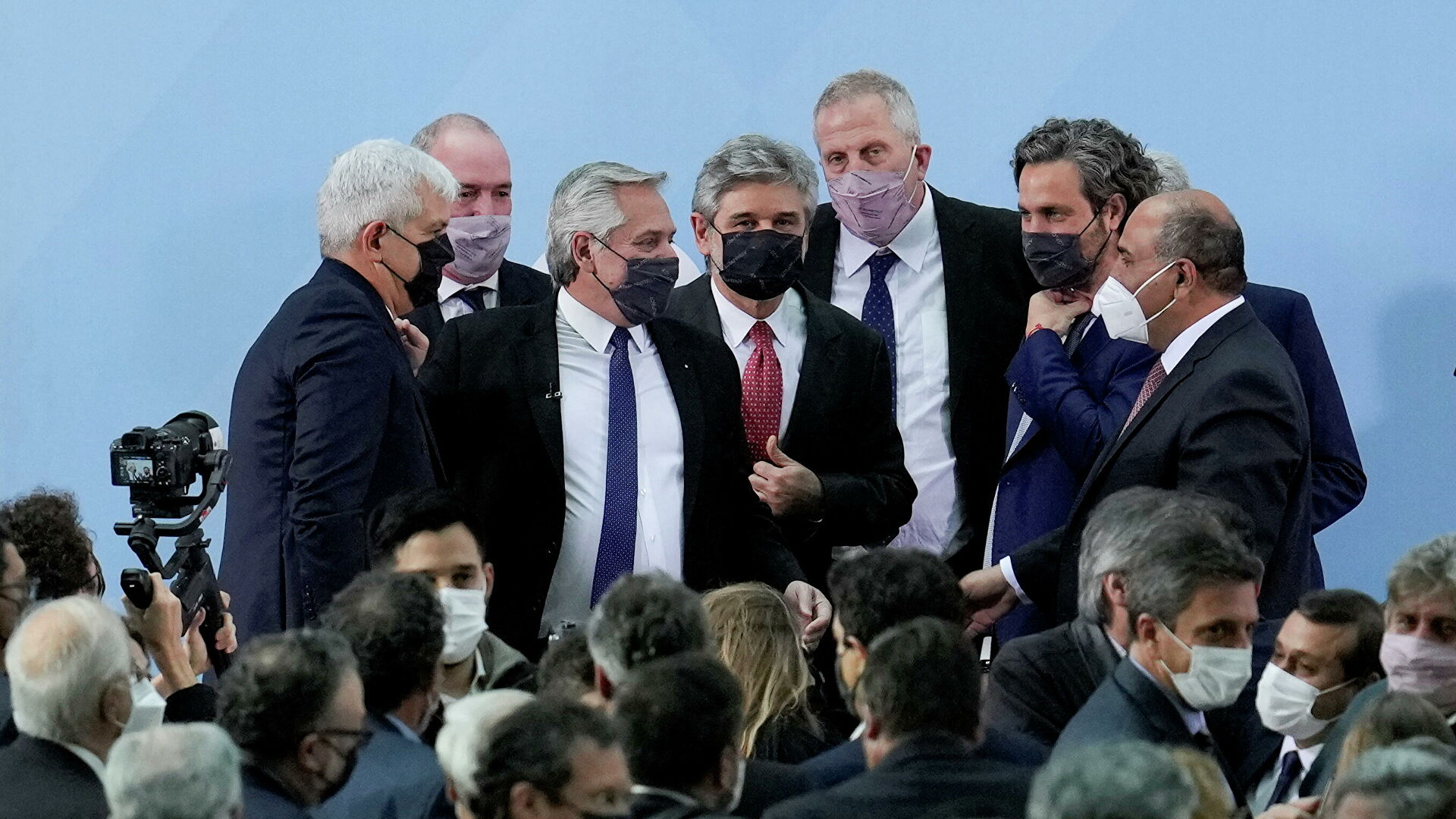 Momento del juramento de los nuevos ministros del gobierno federal
