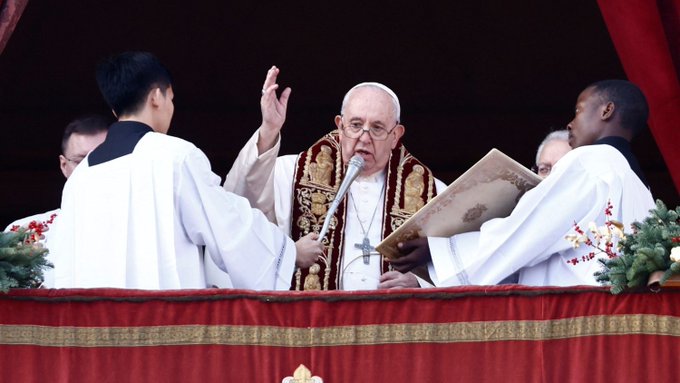 Mensaje de Navidad y bendición Urbi et Orbi del Papa Francisco