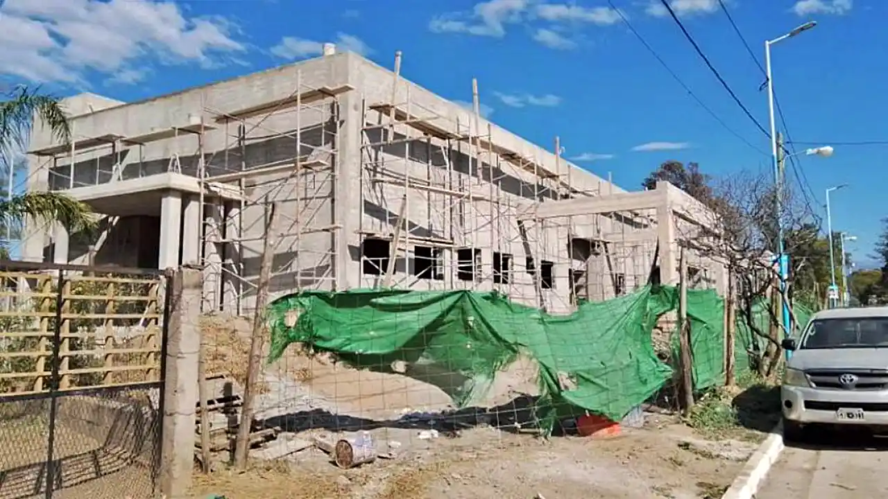 Obra en construcción del hospital de El Potrero