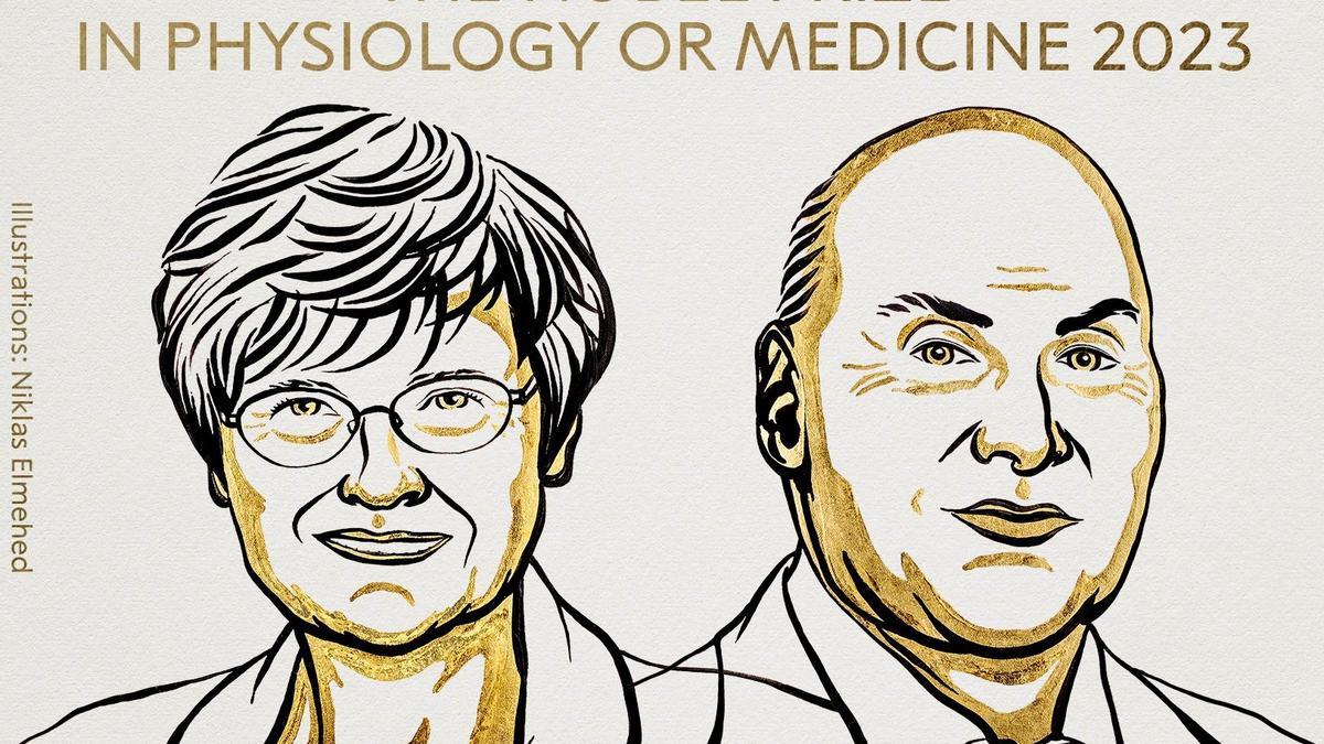 Premio Nobel de Medicina para Katalin Karikó y Drew Weissman por la vacuna de la covid basada en ARN mensajero