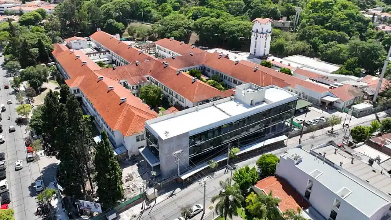 Vista aérea del Hospital San Bernardo de Salta