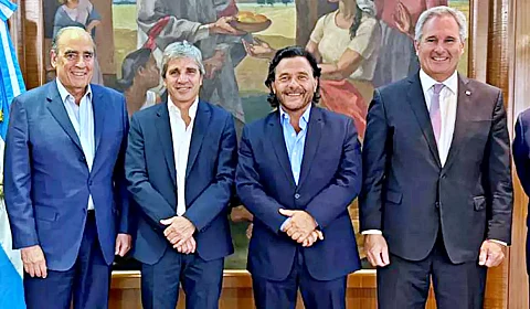 Reunión de Sáenz con Francos y Caputo