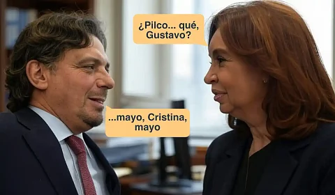Gustavo Sáenz y Cristina Kirchner - Imagen generada por AI