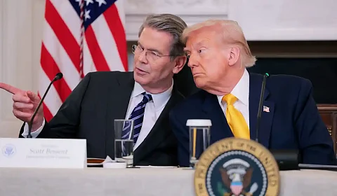 Scott Bessent y Donald Trump