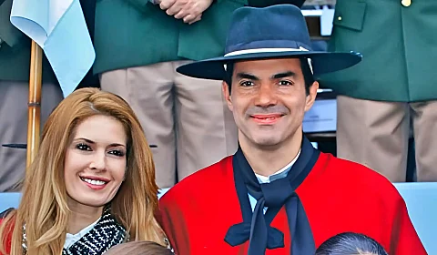 Juan Manuel Urtubey, junto a su esposa