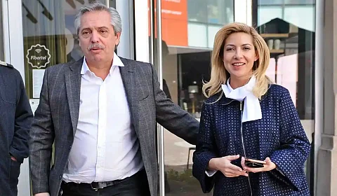 Alberto Fernández y Fabiola Yáñez