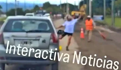 Momento preciso del patadón