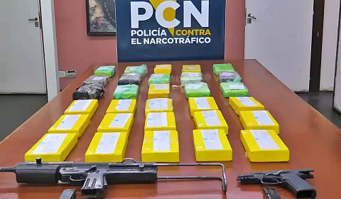 Droga incautada en el procedimiento
