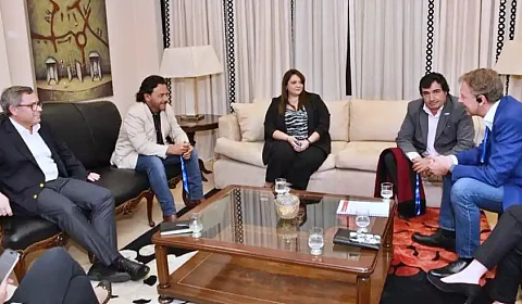 Sáenz con directivos de Rio Tinto