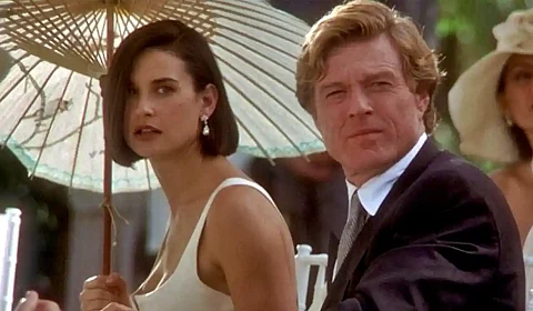 Demi Moore y Robert Redford en la película Proposición indecente